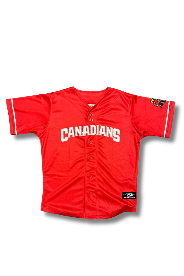Canadians Red Sublimated Kids Jersey