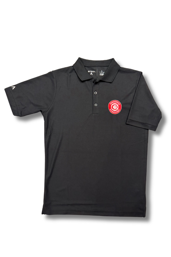 Canadians Logo Black Golf Shirt
