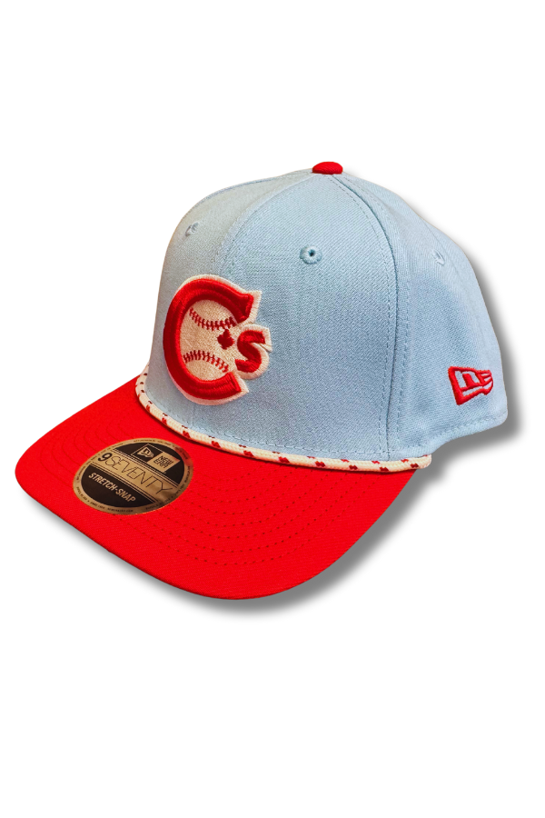 C's New Era 9Seventy Stretch-Snap Baby Blue/Red 4th of July Cap
