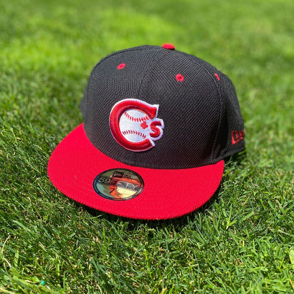 Vancouver Canadians New Era Alternate Authentic Collection On-Field Black and Red